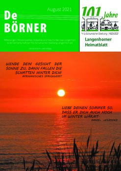 De Börner August 2021